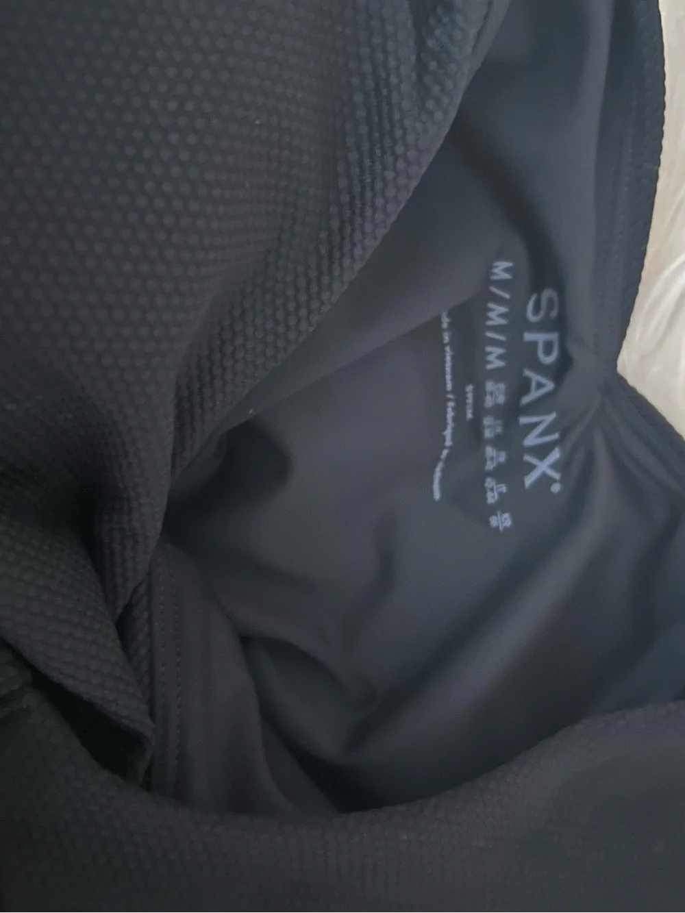 New season! Spanx Piqué Shaping Short Sleeve One-Piece Rashguard Swimsuit
